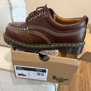 Dr. Martens Men's Brown Leather Oxfords